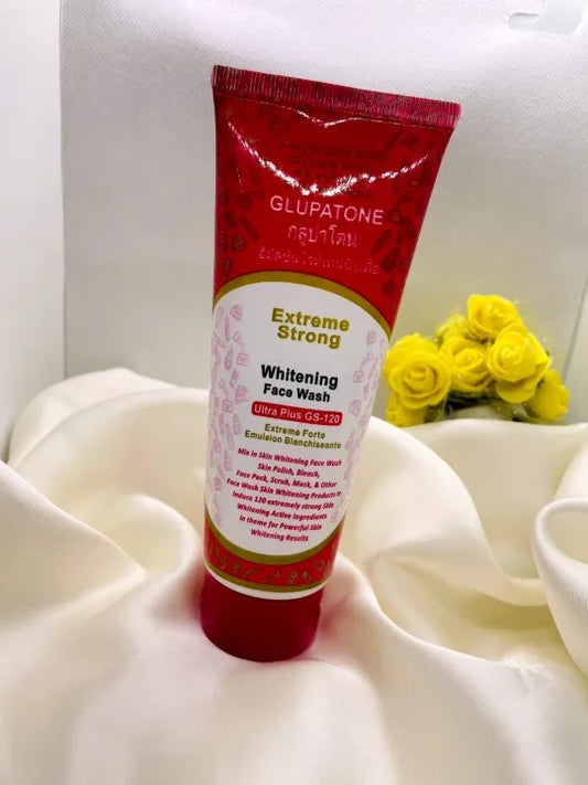 Glupatone Whitening Face Wash Gs 120 | Extreme Strong Powerful Whitening For Clear Skin 60ml